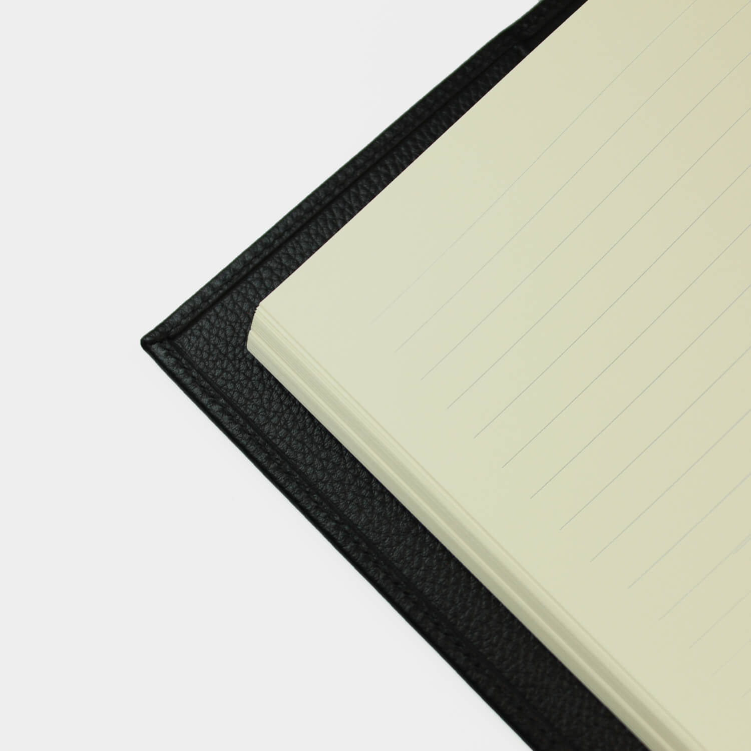 A4 fine grain leather notebook cover with lined 80gsm paper