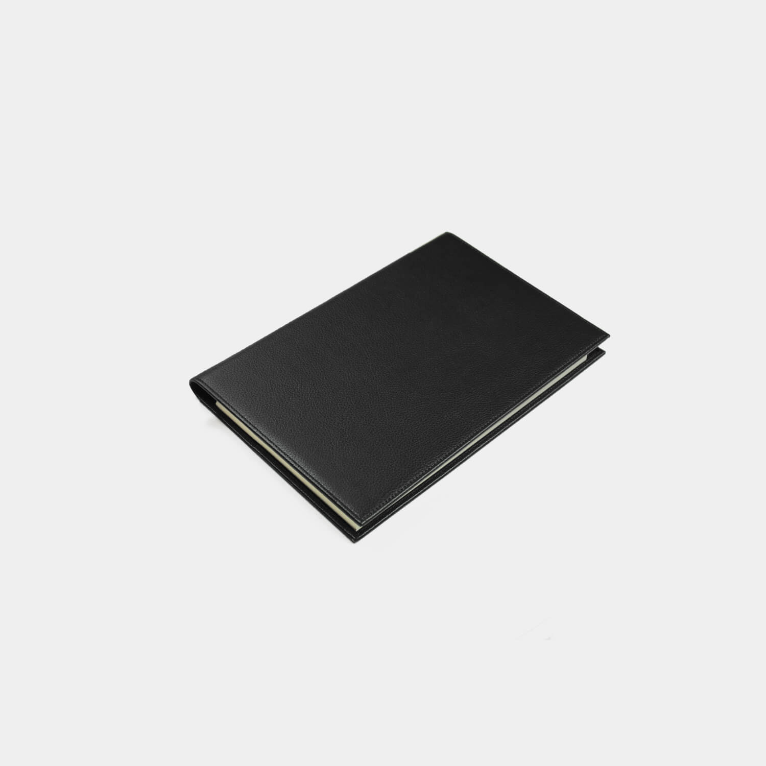 A4 fine grain leather notebook cover with lined 80gsm paper