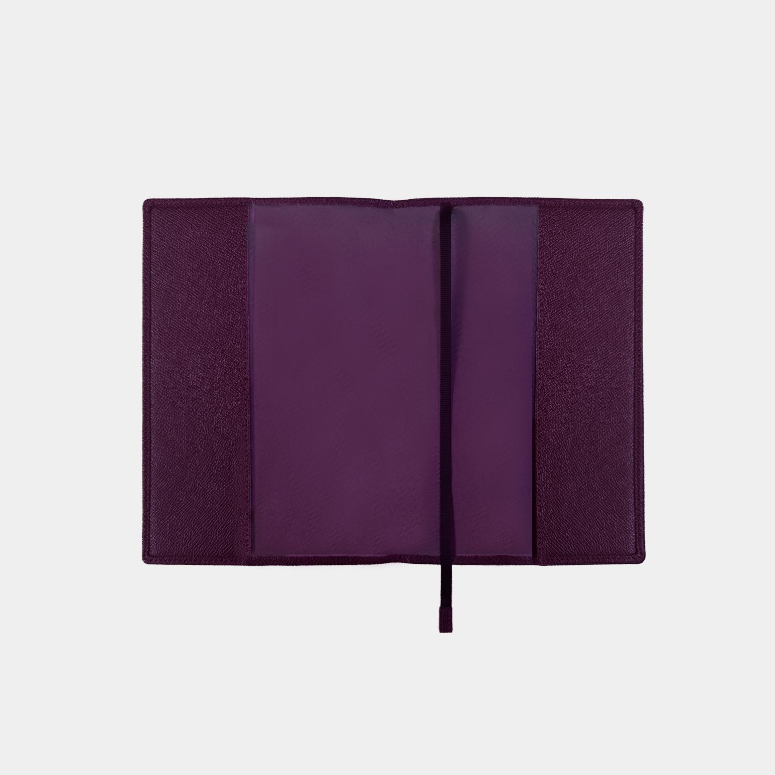 A4 fine grain leather notebook cover with lined 80gsm paper