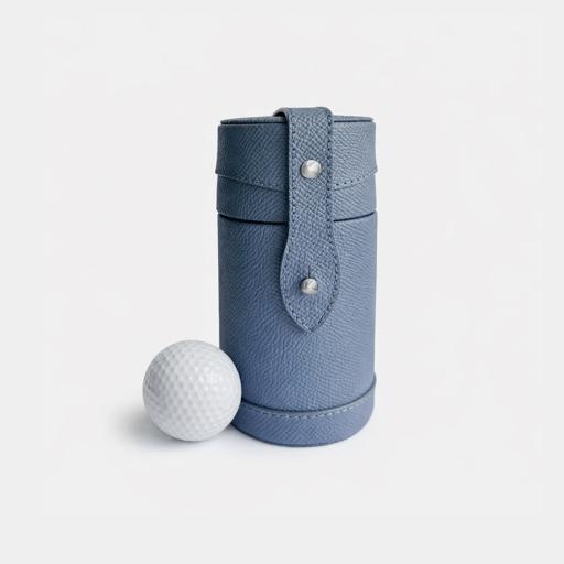 Luxury leather golf ball holder for your corporate golf weekends and golf pro shop