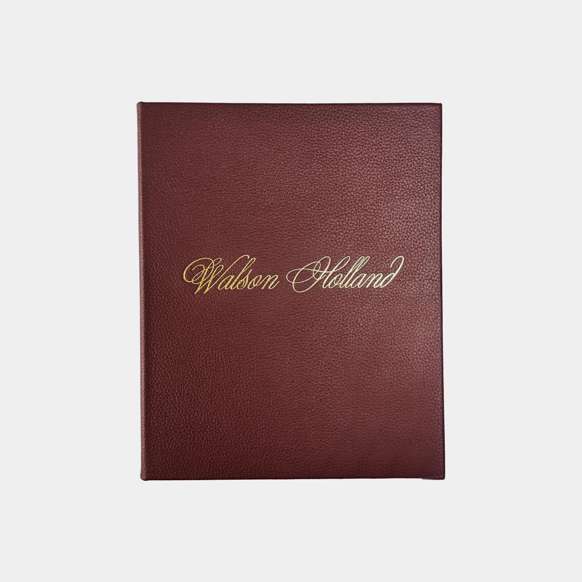 Half letter menu folder for restaurants, bars and wineries