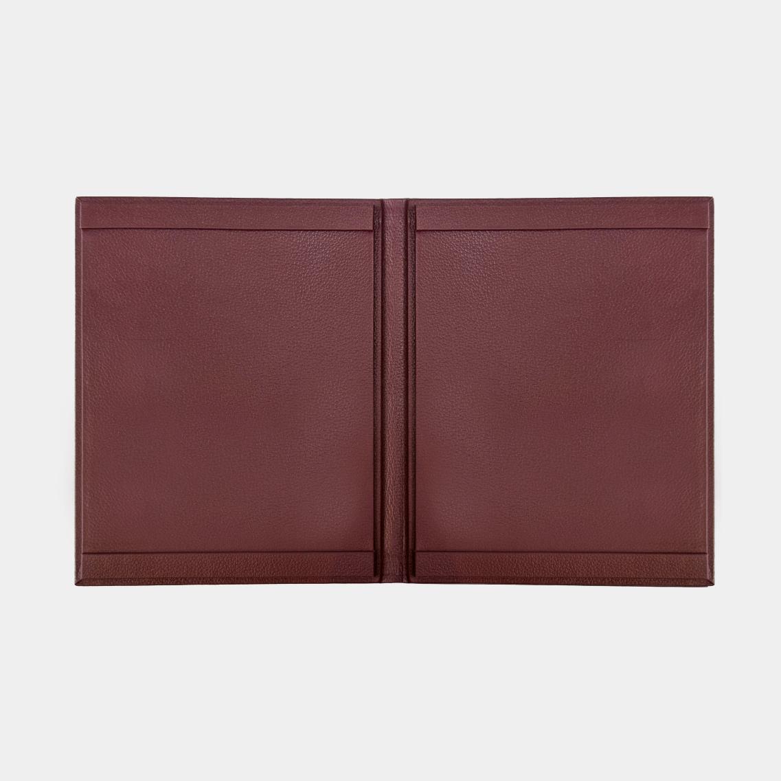 Half letter menu folder for restaurants, bars and wineries