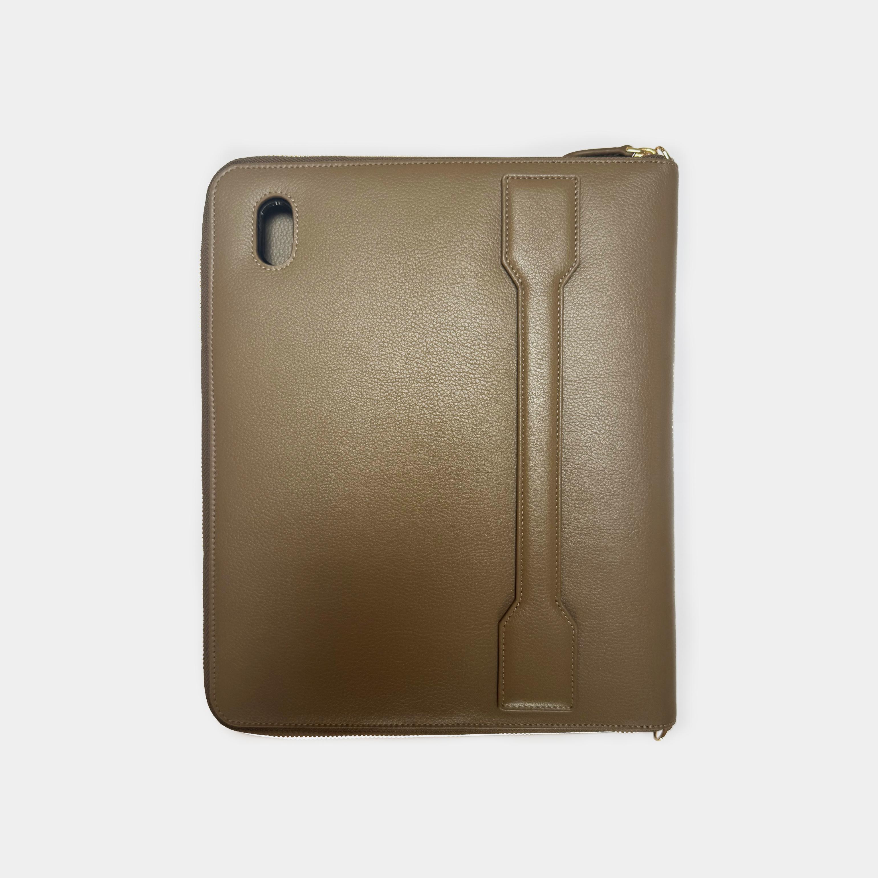 Bespoke 10.9 iPad case designed for hotels and reservations in luxurious leather