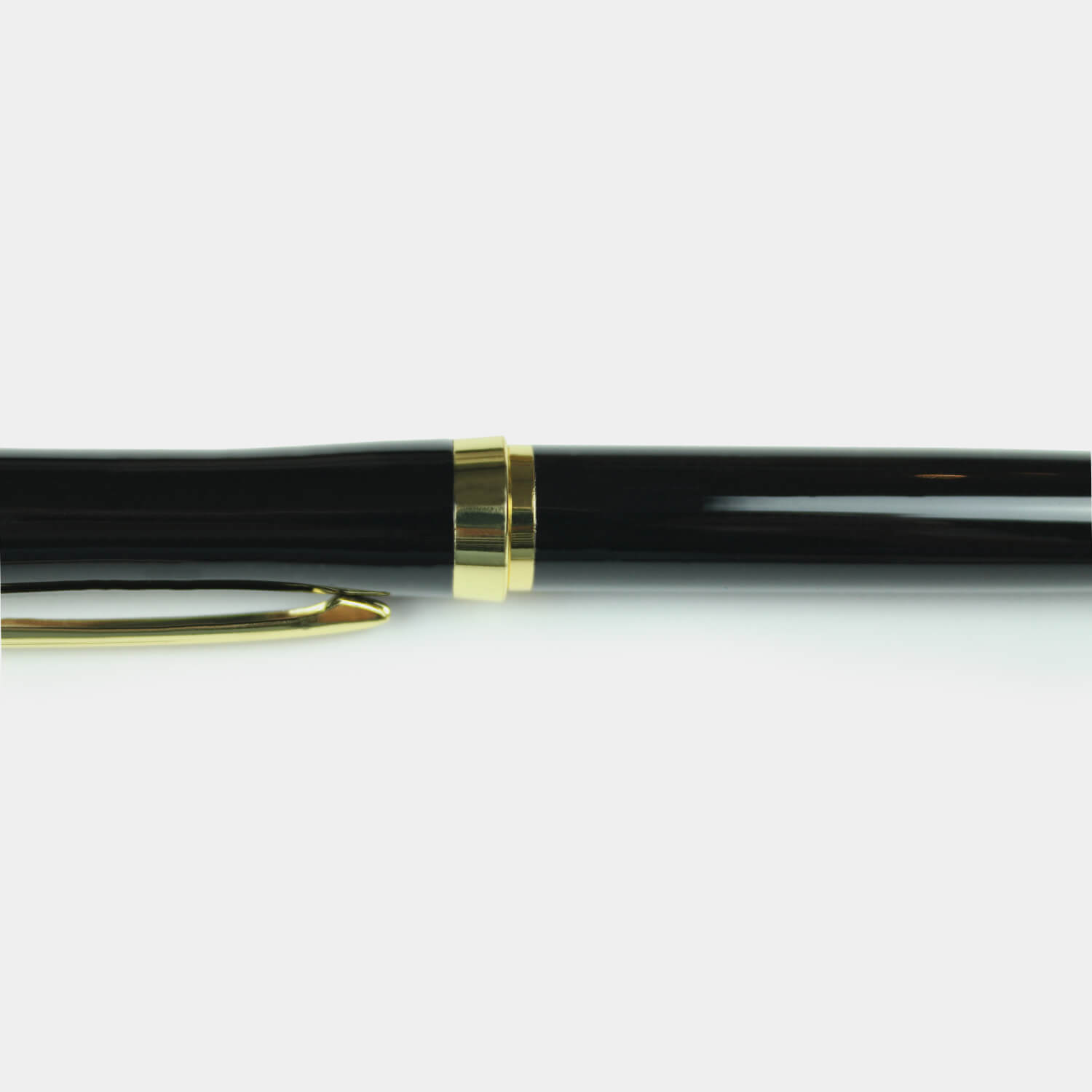 Luxury rollerball pen with aluminium alloy and aluminium detail with black and blue inc, engraved with your company logo