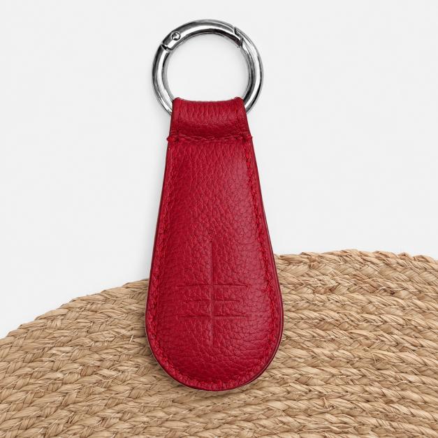 Personalised leather magnetic hat clip to attach your hat to your bag for safekeeping and hands free