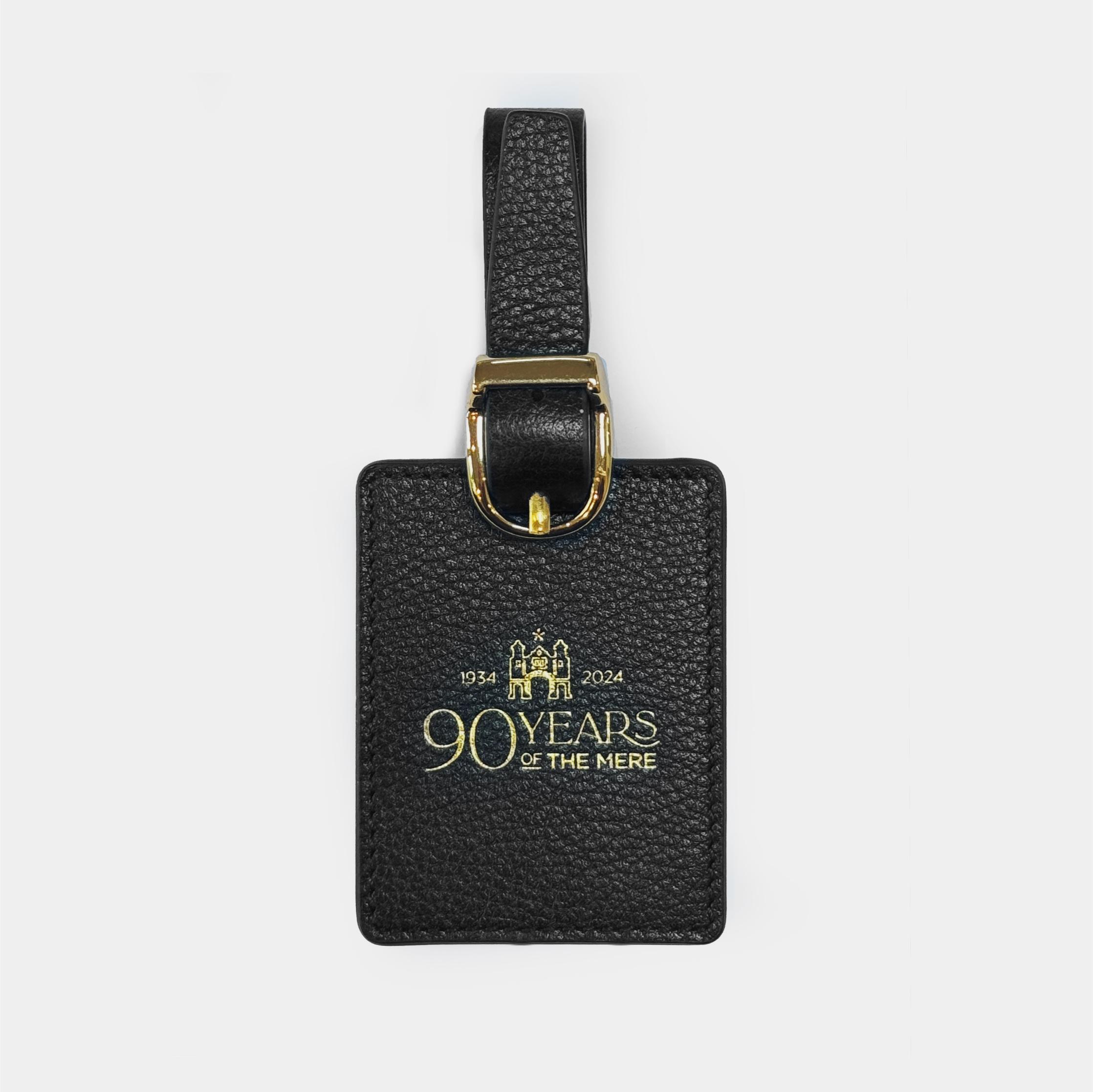 Leather rectangular bag tag, emboss your logo or event on the front and back