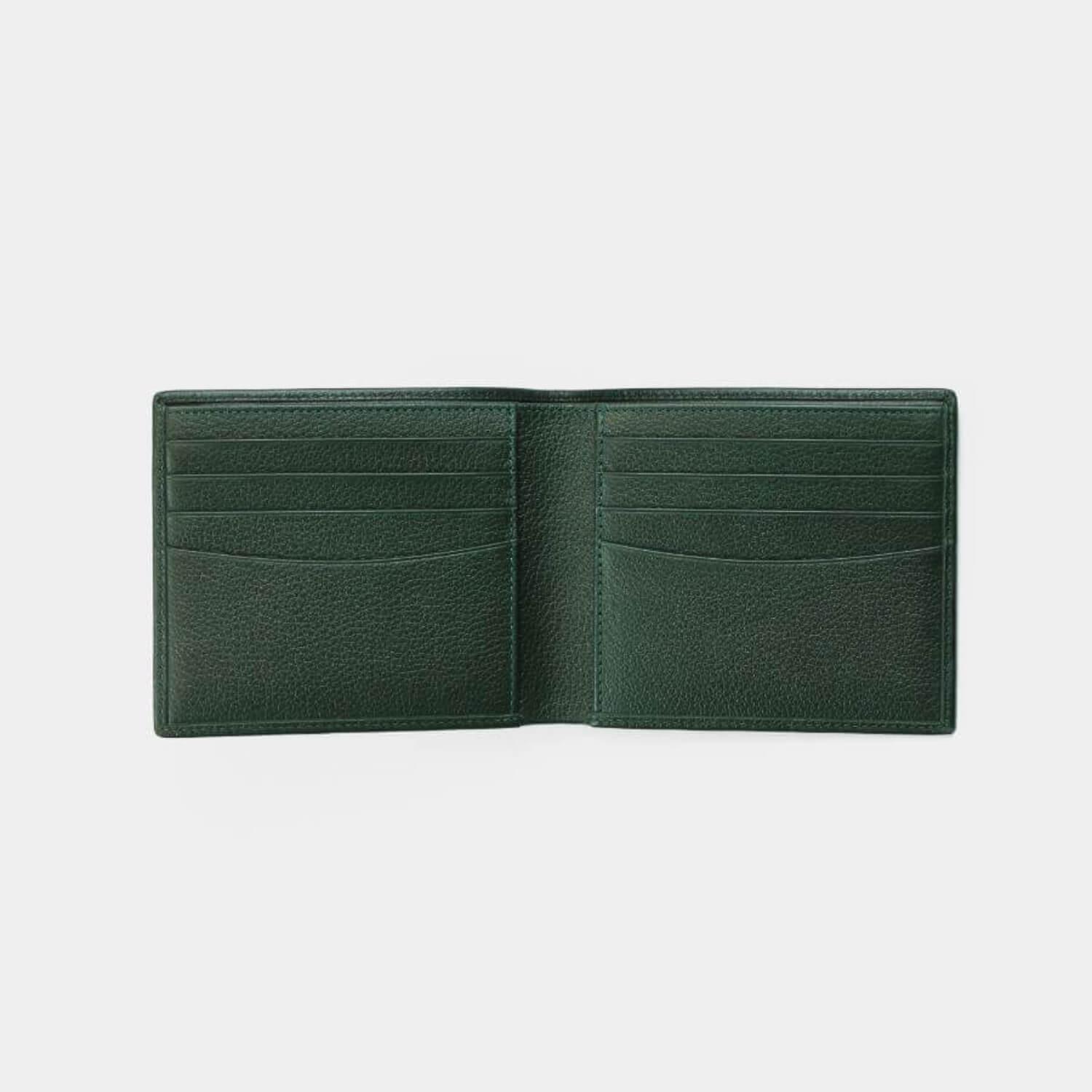 Fine grain leather wallet with 8 card slots and 2 note sections, branded with your company logo