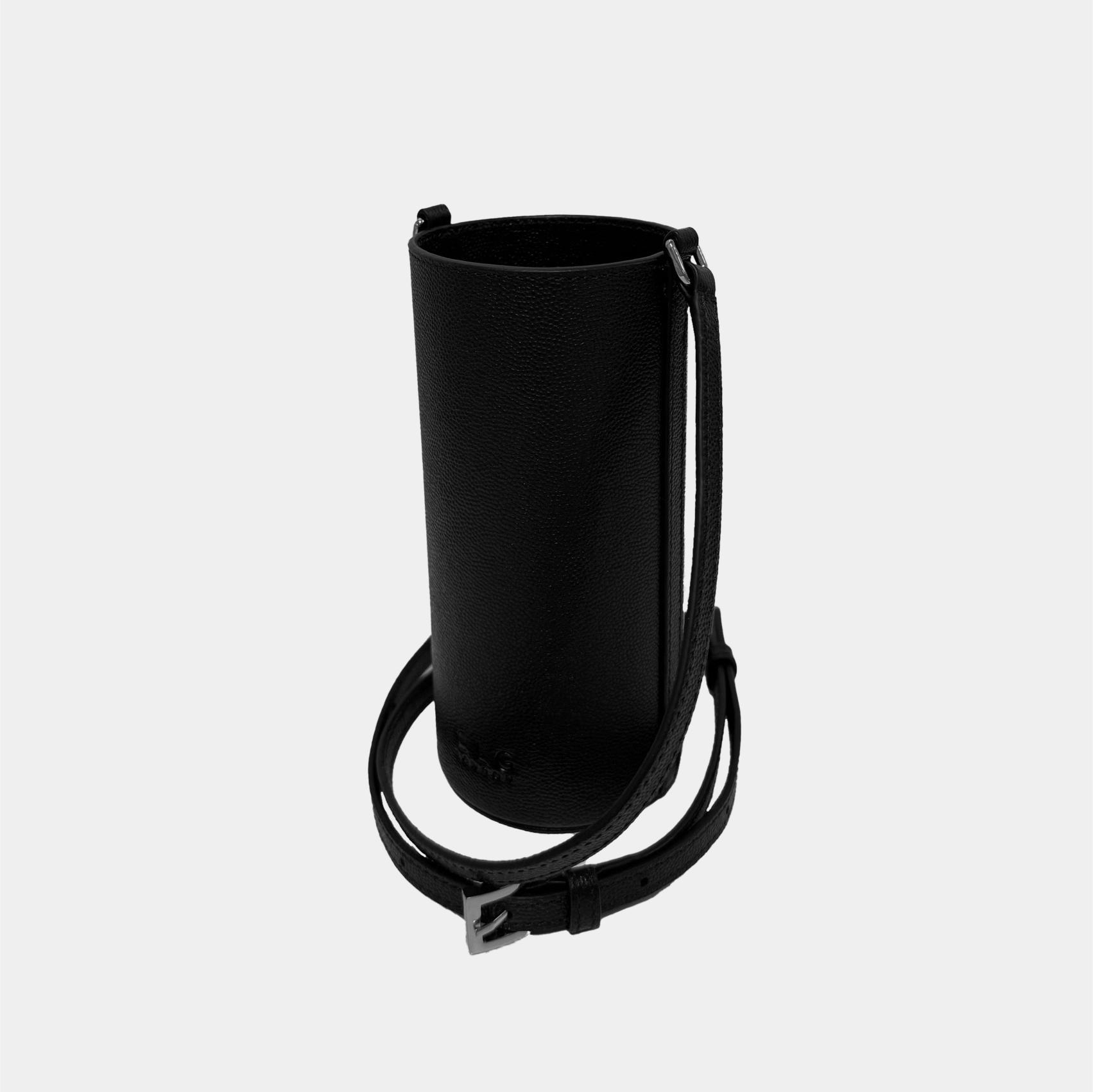 Leather water bottle holder made to order with your Company colours and branding