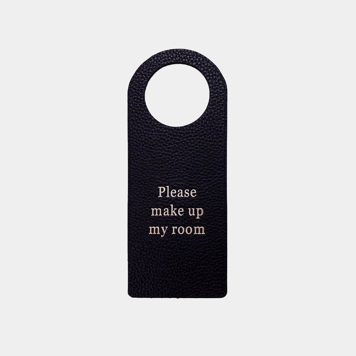 Luxury leather do not disturb sign for hotel doors